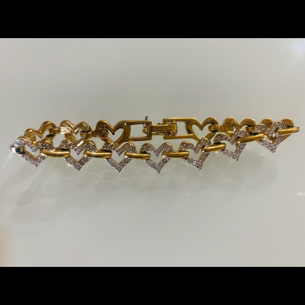 Swarovski heart bracelet
